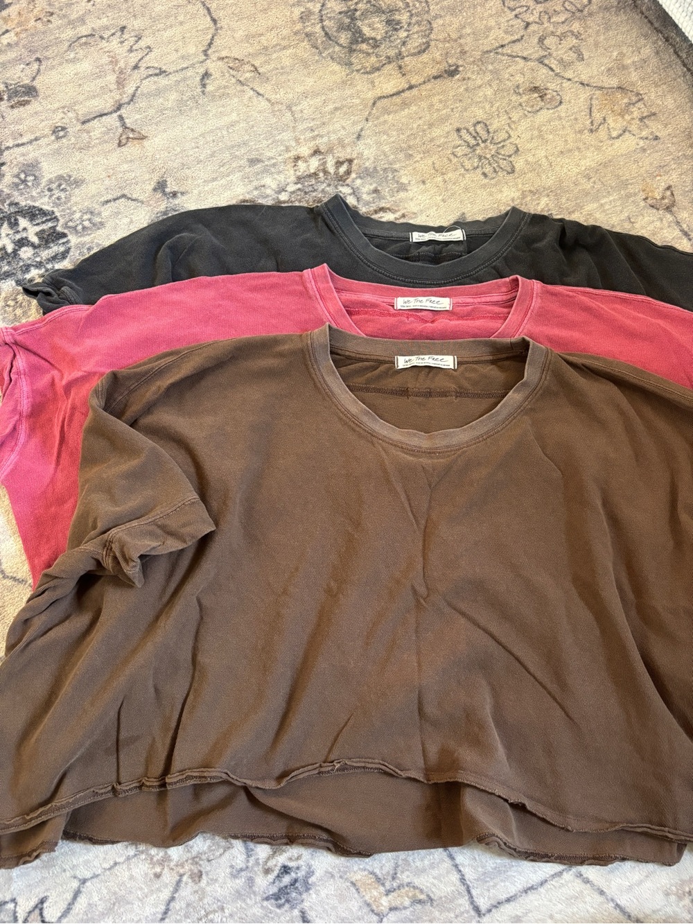 We the free set of 3 XS cotton shirts